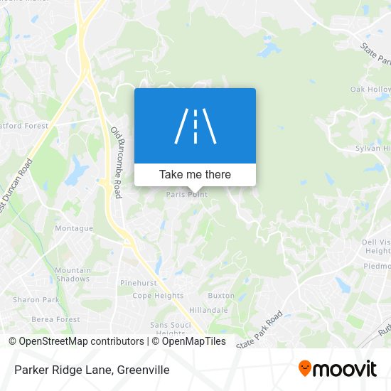 Parker Ridge Lane map