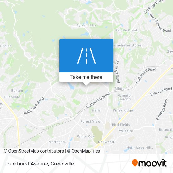 Parkhurst Avenue map