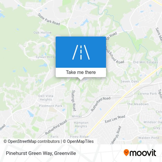 Mapa de Pinehurst Green Way