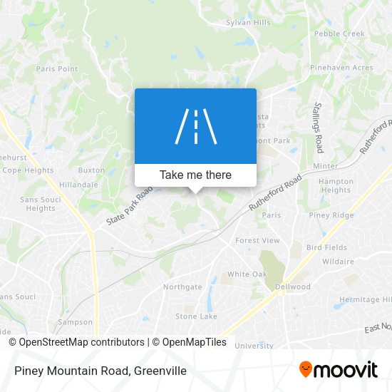 Piney Mountain Road map