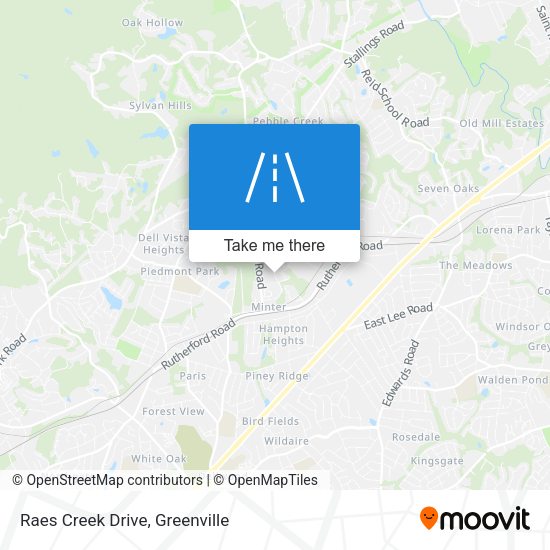 Raes Creek Drive map