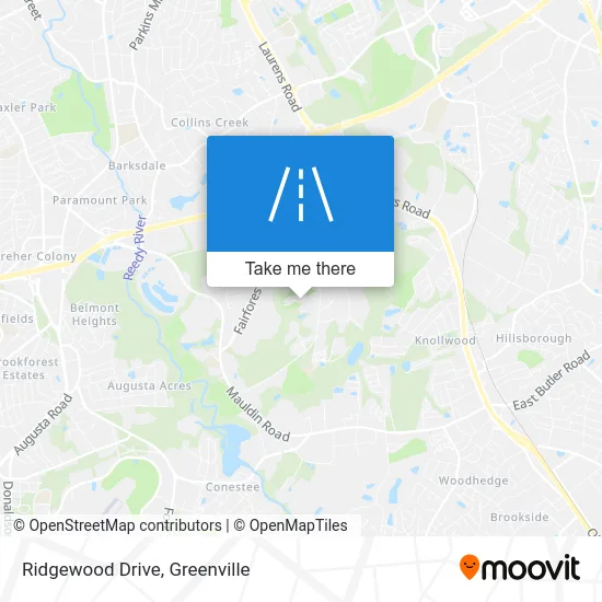 Ridgewood Drive map