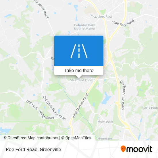 Roe Ford Road map
