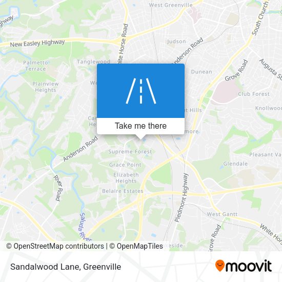 Mapa de Sandalwood Lane