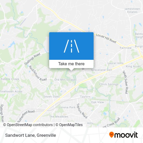 Mapa de Sandwort Lane