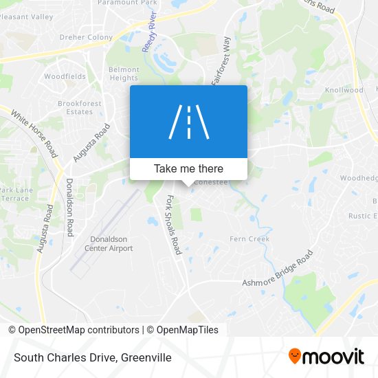 South Charles Drive map