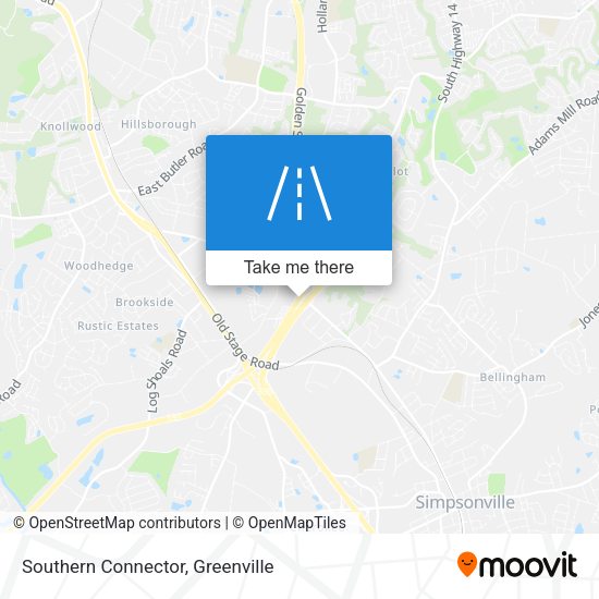 Southern Connector map