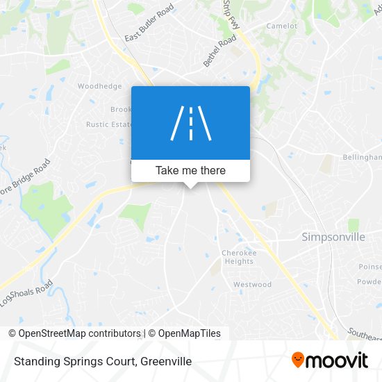 Mapa de Standing Springs Court