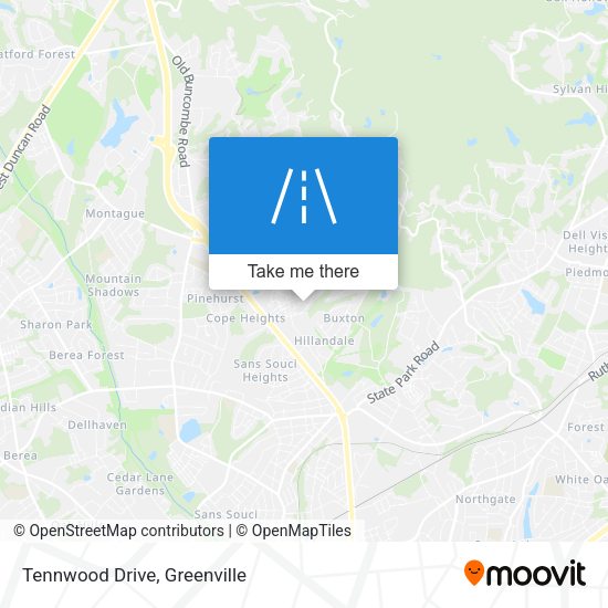 Mapa de Tennwood Drive