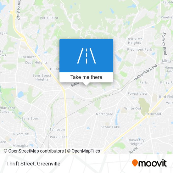 Mapa de Thrift Street