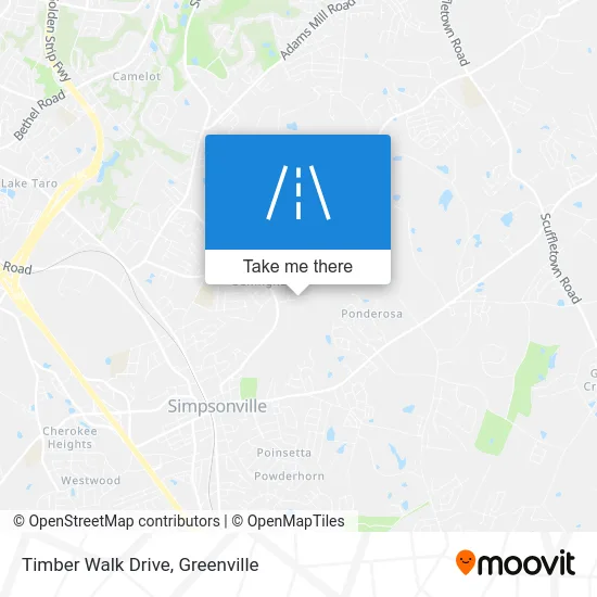 Timber Walk Drive map