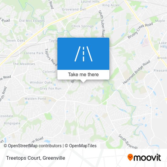 Treetops Court map