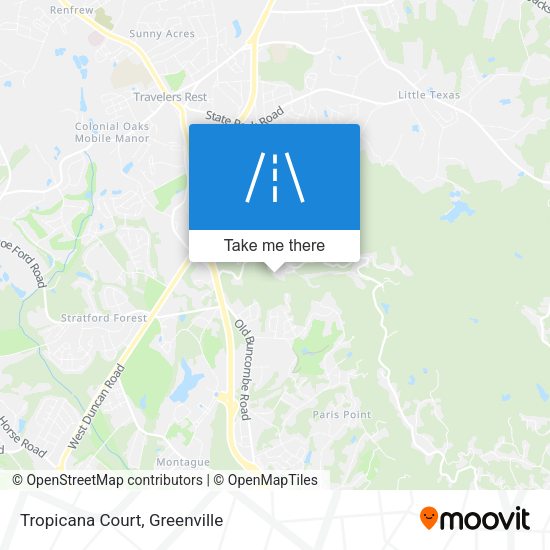 Mapa de Tropicana Court