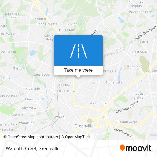 Walcott Street map