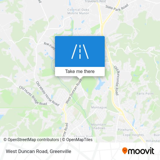 West Duncan Road map