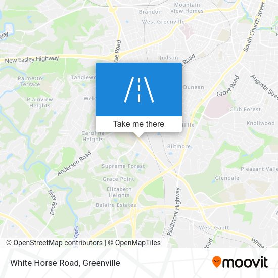 White Horse Road map