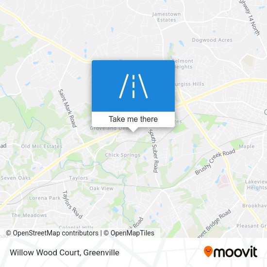 Mapa de Willow Wood Court