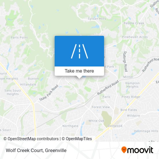 Wolf Creek Court map