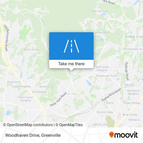 Woodhaven Drive map