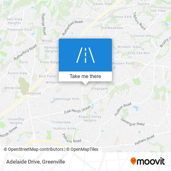 Adelaide Drive map