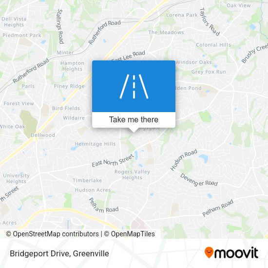 Bridgeport Drive map