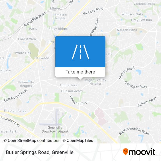 Butler Springs Road map