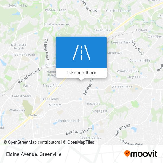 Mapa de Elaine Avenue