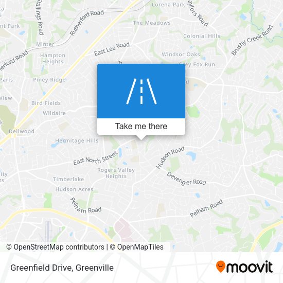 Greenfield Drive map