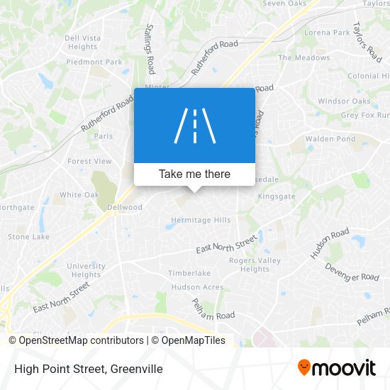 Mapa de High Point Street