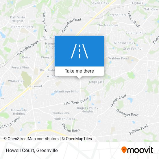 Mapa de Howell Court
