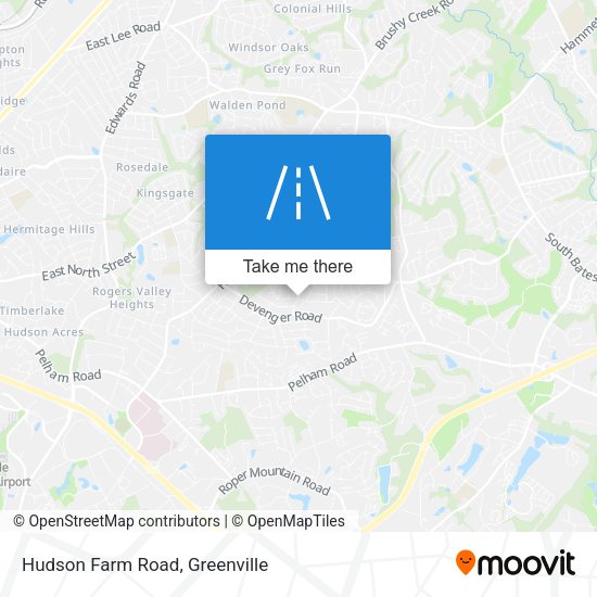 Hudson Farm Road map