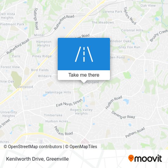 Kenilworth Drive map