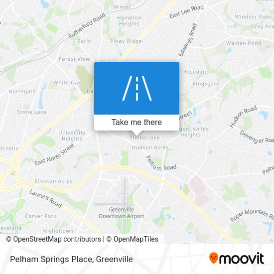 Pelham Springs Place map