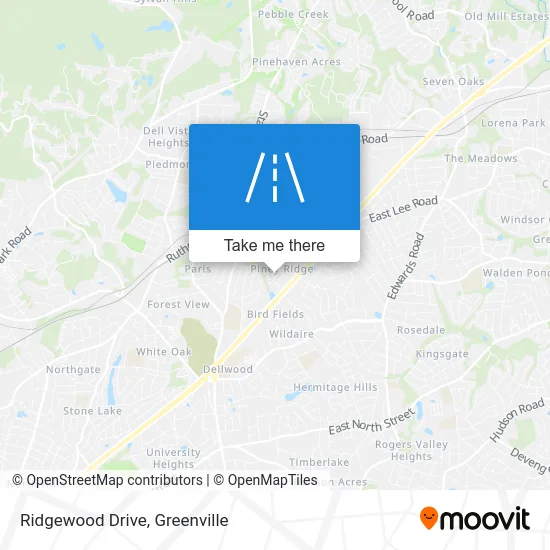 Ridgewood Drive map