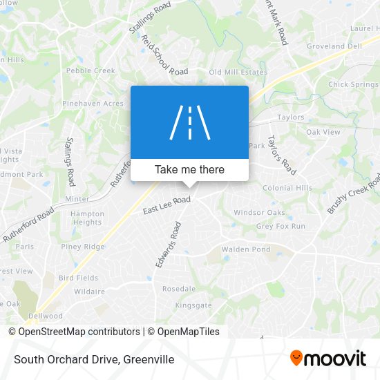 Mapa de South Orchard Drive