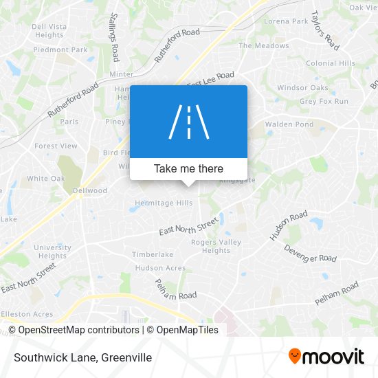 Mapa de Southwick Lane
