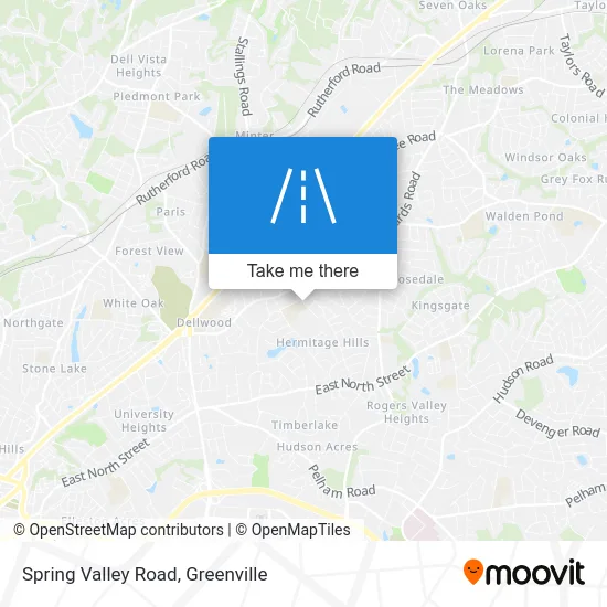 Spring Valley Road map
