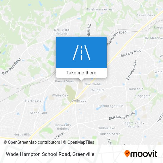 Mapa de Wade Hampton School Road