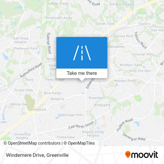 Windemere Drive map