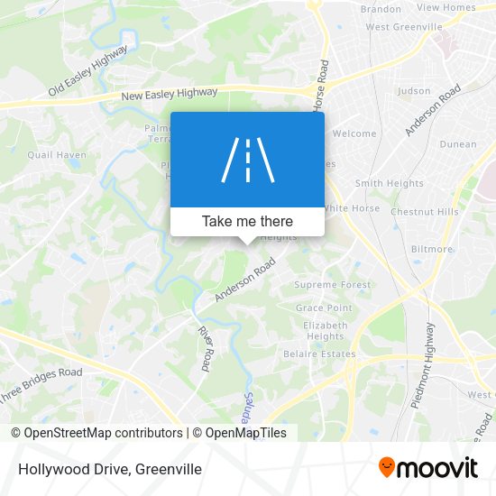 Mapa de Hollywood Drive