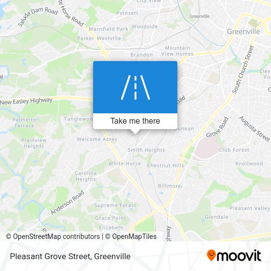 Pleasant Grove Street map