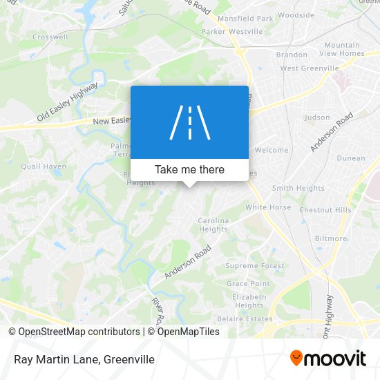 Ray Martin Lane map