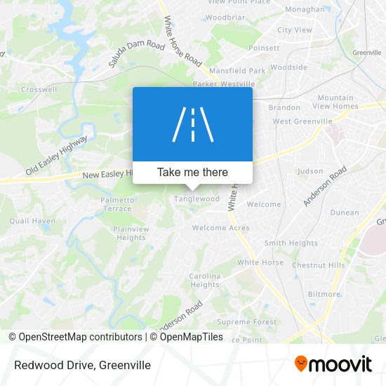 Mapa de Redwood Drive