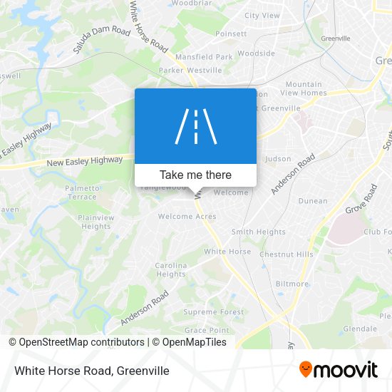 White Horse Road map