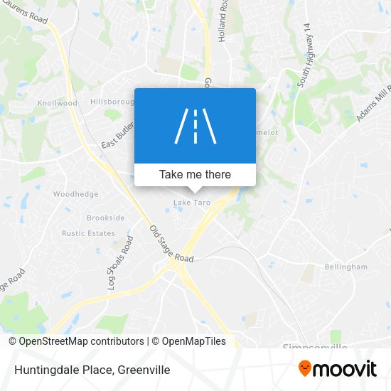 Mapa de Huntingdale Place