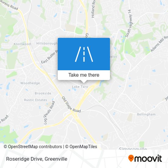 Mapa de Roseridge Drive