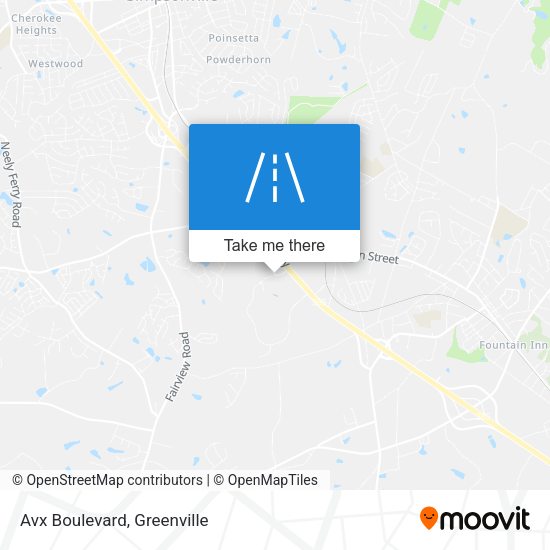 Mapa de Avx Boulevard