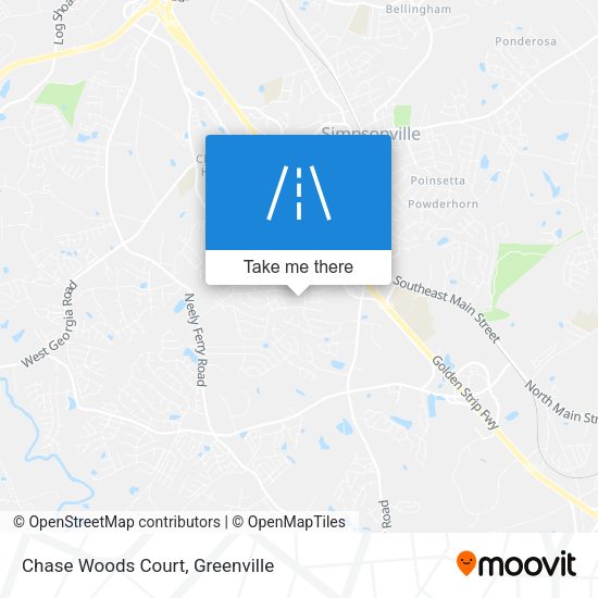 Chase Woods Court map