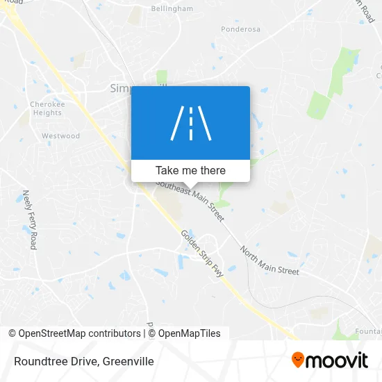 Roundtree Drive map