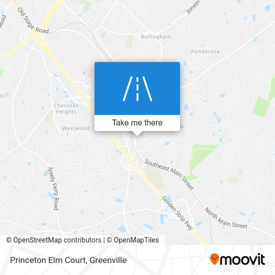 Princeton Elm Court map